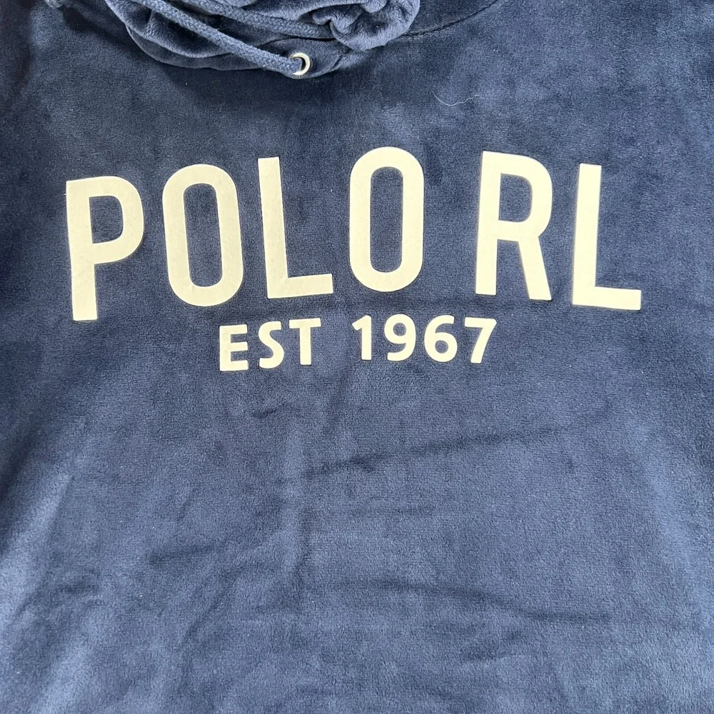 Polo Ralph Lauren Sleepwear Sweatshirt Mens Medium Blue Long Sleeve Soft Warm